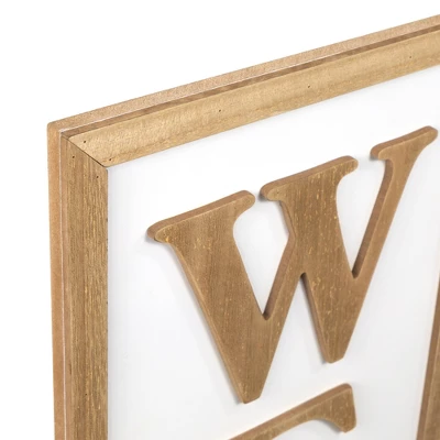 Northlight "Welcome" Wooden Framed Outdoor Porch Sign - 40" 7 Northlight "Welcome" Wooden Framed Outdoor Porch Sign - 40" - Image 5