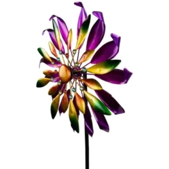 Northlight Mardi Gras Flower Outdoor Pinwheel Garden Stake - 4.5' 10 Northlight Mardi Gras Flower Outdoor Pinwheel Garden Stake - 4.5' -Home decor GUEST ffa96f48 891e 44c3 a565 3764fbfe3b1b