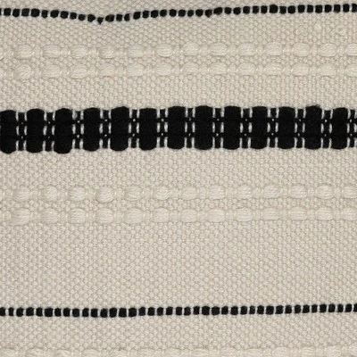Northlight 20" White And Black Handloom Woven Outdoor Square Throw Pillow 6 Northlight 20" White And Black Handloom Woven Outdoor Square Throw Pillow - Image 4